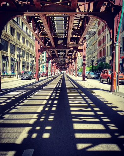 Under the railway bridge road
